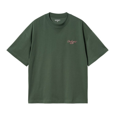 T-Shirt Homme Carhartt Wip SIGNATURE SCRIPT Vert Cloane Vannes I033828