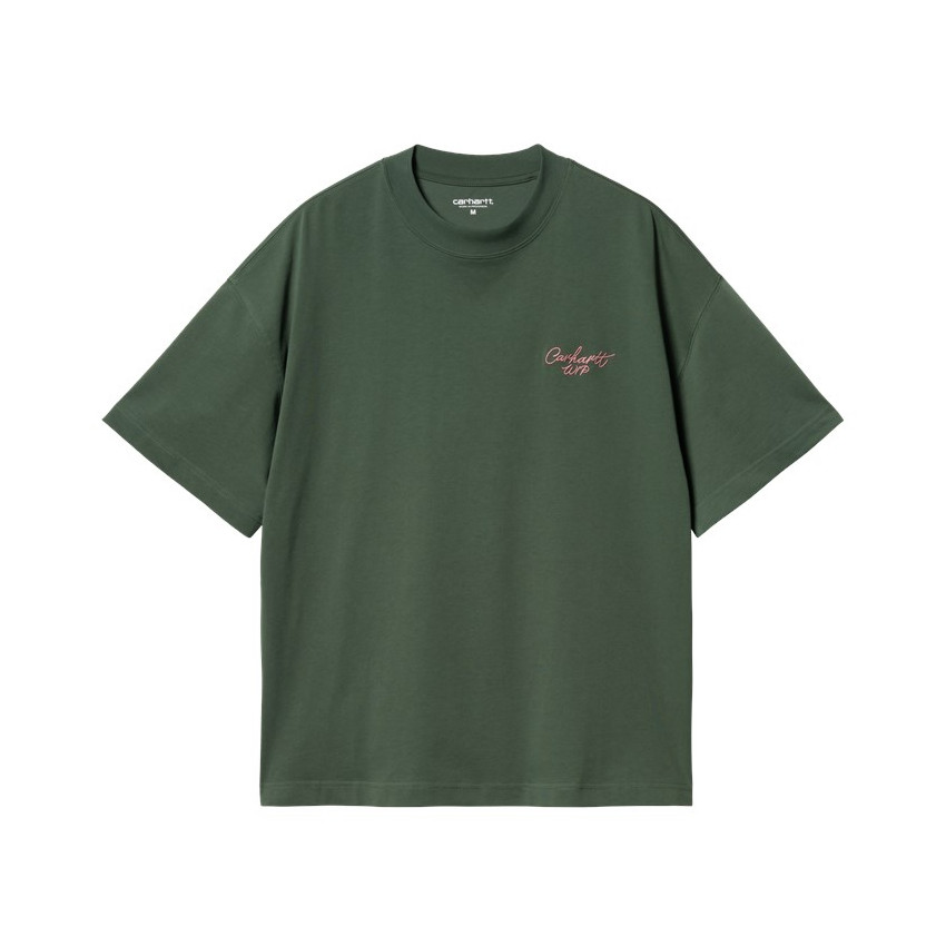 T-Shirt Homme Carhartt Wip SIGNATURE SCRIPT Vert Cloane Vannes I033828