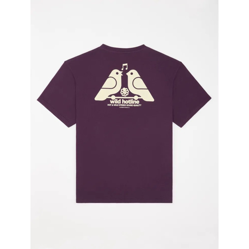 T-Shirt Jonsen Island Homme HOTLINE Violet Cloane Vannes