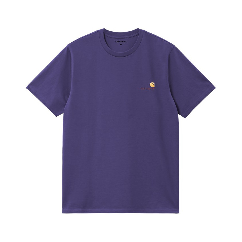 T-Shirt Homme Carhartt Wip AMERICAN SCRIPT Violet Cloane Vannes I029956