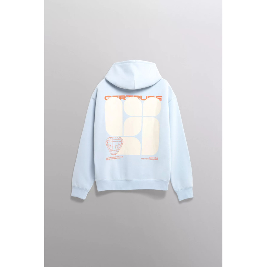 Sweat à Capuche Gertrude Homme ANTO Bleu Ciel Cloane Vannes