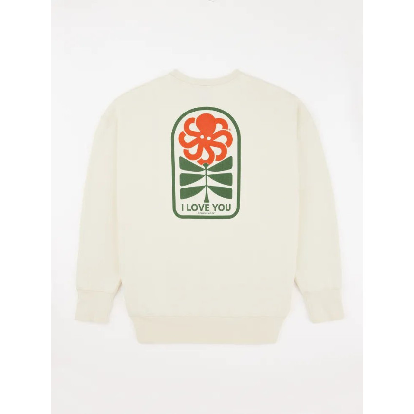 Sweat Homme Jonsen Island GUSTAVO LOVE FLOWER Creme Cloane Vannes