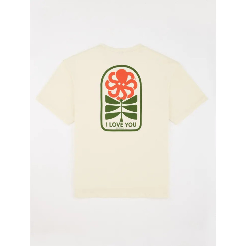 T-Shirt Homme Jonsen Island FLOWER LOVE Creme Cloane Vannes