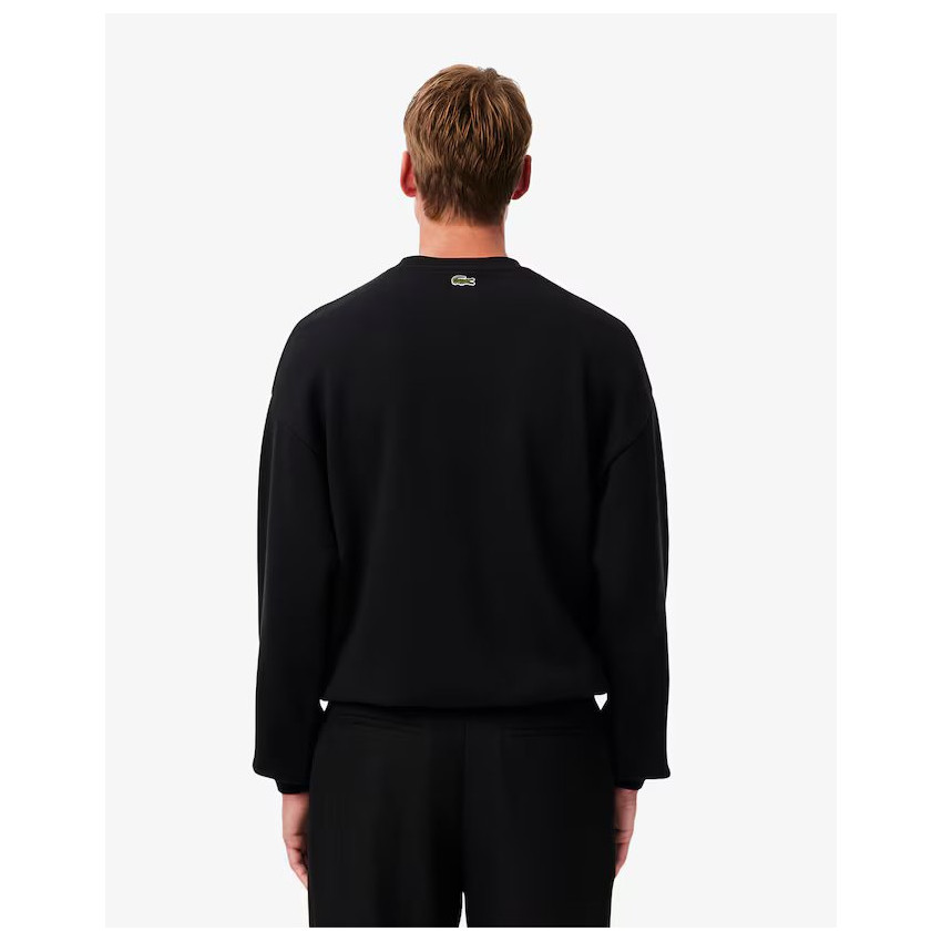 Sweat Lacoste Homme en MOLLETON Noir Cloane Vannes