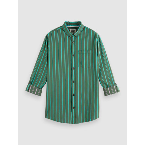 Chemise Scotch & Soda Homme YARN DYE Vert Cloane Vannes 178715 5556