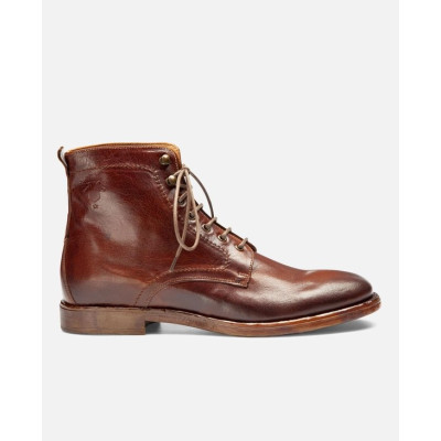 Bottines en Cuir Kost Homme MILITANT 67 Cognac Cloane Vannes