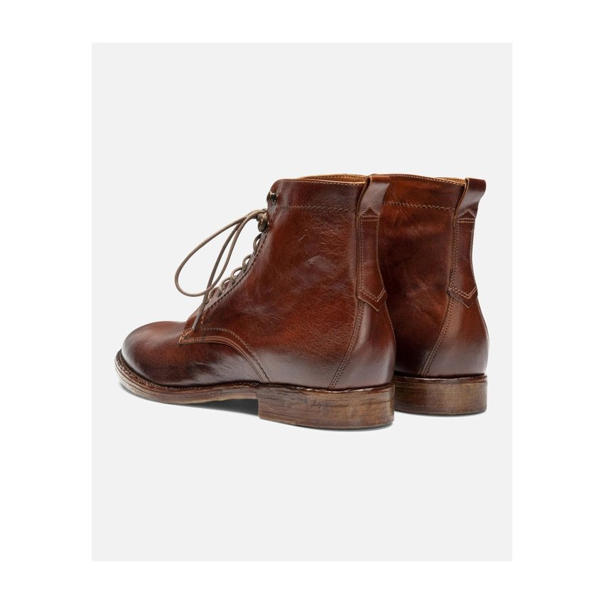 Bottines en Cuir Kost Homme MILITANT 67 Cognac Cloane Vannes