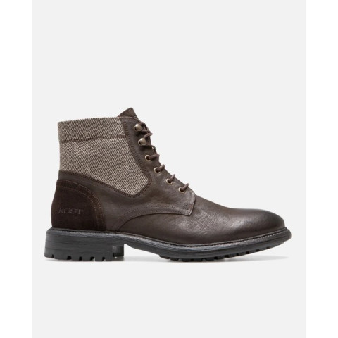 Bottines en Cuir Kost Homme MYSTIK B Chataigne Cloane Vannes