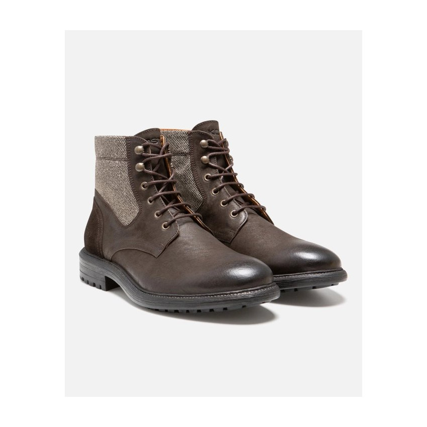 Bottines en Cuir Kost Homme MYSTIK B Chataigne Cloane Vannes