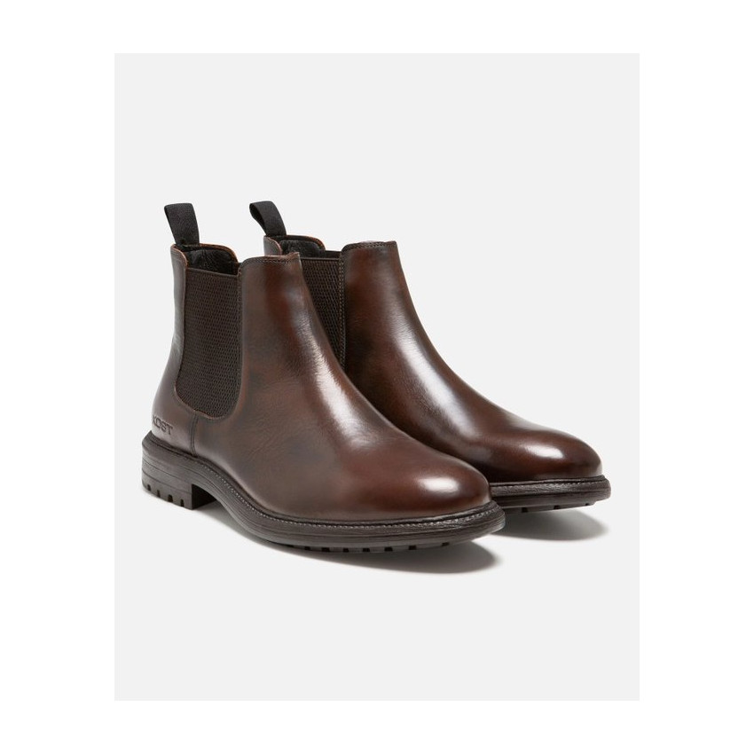 Bottines en Cuir Chelsea Kost Homme HOUDINI FO Cognac Cloane Vannes