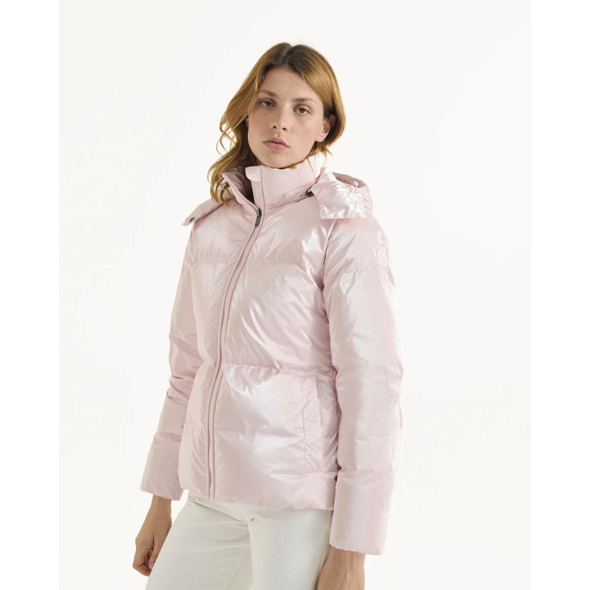 Doudoune Femme Jott TANYA GLOSSY Rose Cloane Vannes FW24WDOW53