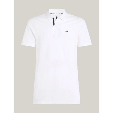 Polo Homme TOMMY JEANS PLACKET Blanc, Noir ou Bleu Marine - CLOANE VANNES