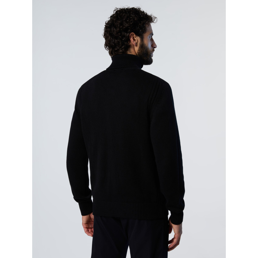 Pull north Sails Homme COL ROULE Noir Cloane Vannes