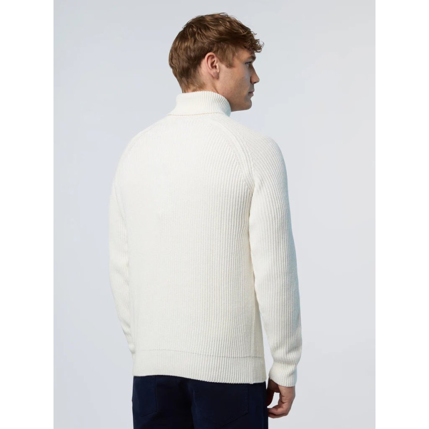 Pull North Sails Homme COL ROULE Blanc Cloane Vannes 699811