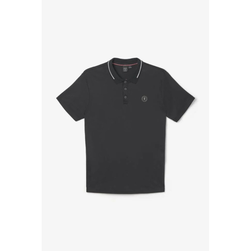 Polo Homme Le Temps des Cerises ARON Noir Cloane Vannes