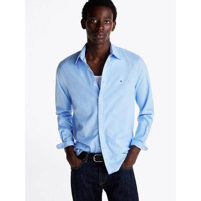 Chemise tommy hilfiger homme bleu marine sale