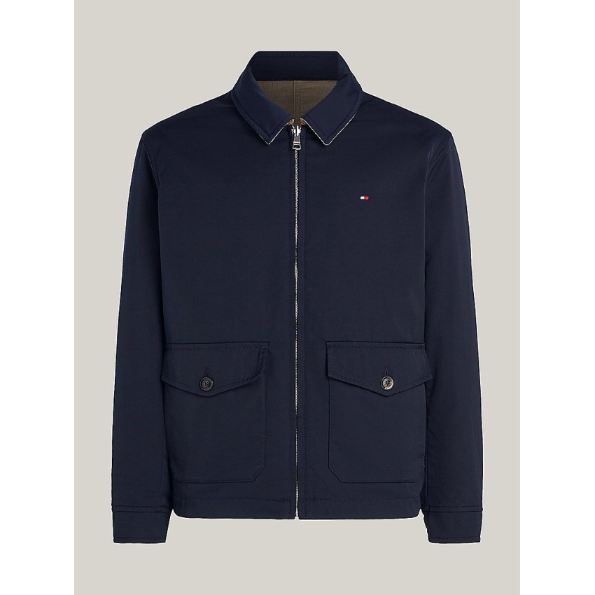 Veste Homme Tommy Hilfiger REVERSIBLE IVY Bleu Marine Cloane Vannes MW0MW36588 DW5