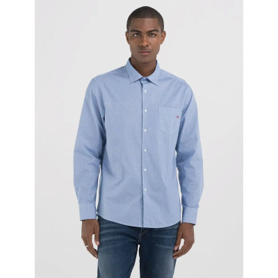 Shops chemise homme jeans bleu