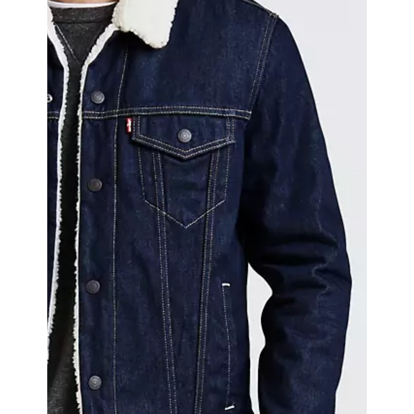 Veste en jeans levi's sherpa trucker référence 16365 0084