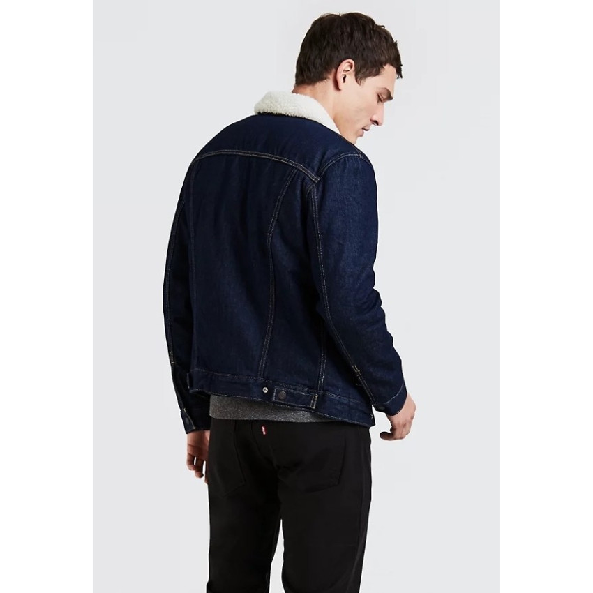 Veste en jeans levi's sherpa trucker référence 16365 0084